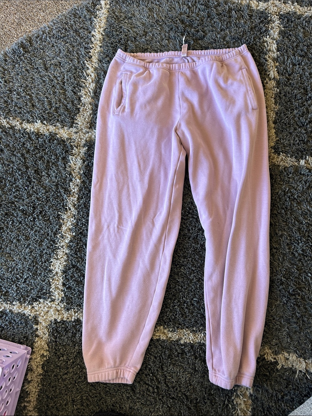 Skims Cotton Fleece Classic Jogger Pink XL